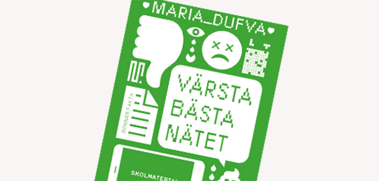 Framsidan på Maria Dufvas bok Värsta bästa nätet