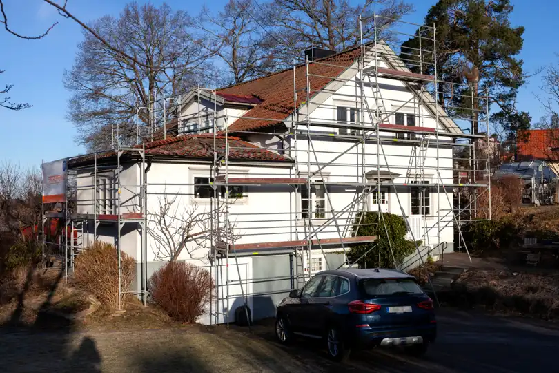 Hus som renoveras